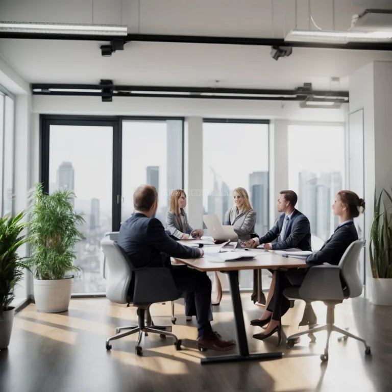 ビジネス戦略を話し合うプロフェッショナル